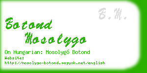 botond mosolygo business card